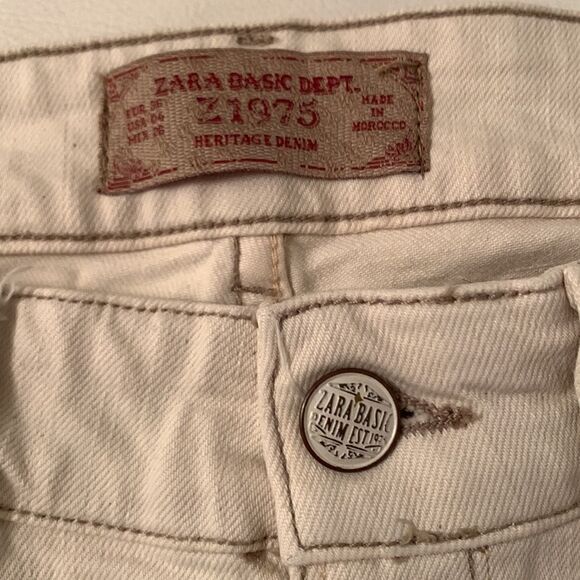 Zara Basic Heritage Skinny Distressed Denim Women’s Jeans Size 4 - Picture 8 of 13